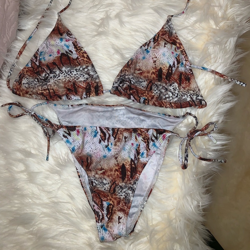 Snake Print Bikini Set 💖